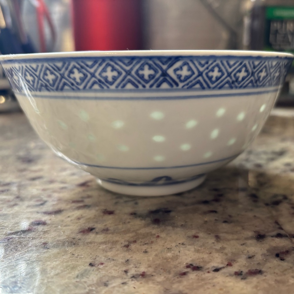 Blue and White Porcelain Small Bowl with a dragon
